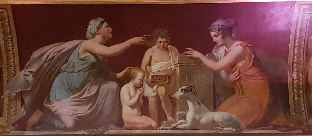 La Francia, riceve la Carta Costituzionale da Luigi XVIII - Abbondanza, Louvre, Parigi 1